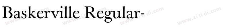 Baskerville Regular字体转换